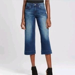 Women’s wide leg crop jeans